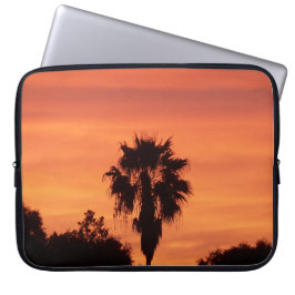 Orange Winter Florida Sonnenuntergang auf dem Lapt Laptopschutzhülle