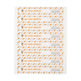 Orange wir bewegten Streifen