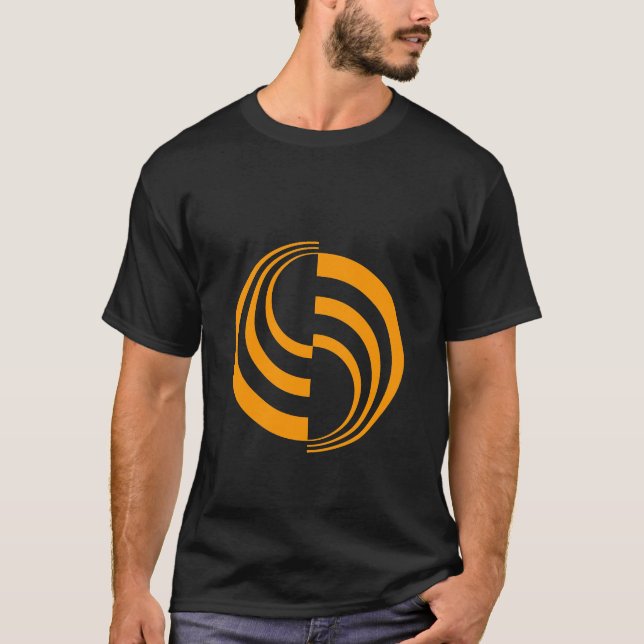 Orange Wirbels-T - Shirt (Vorderseite)