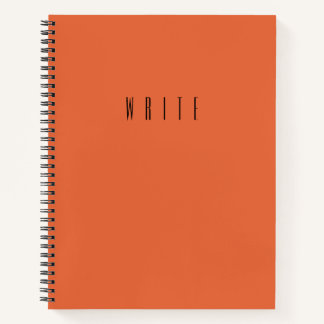 Orange Write Notizbuch