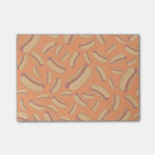 Orange Würstchen Post-it Klebezettel