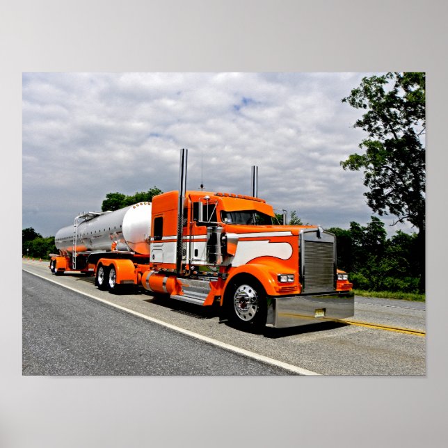 Orange Ya Jealous Kenworth Poster (Vorne)