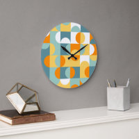 Orange Yellow Aquamarin Blue Seafoam Retro Art Mus