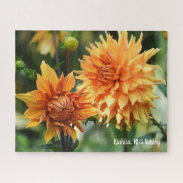 Orange & Yellow Dahlia Garden Blume RHS Wisley Puzzle
