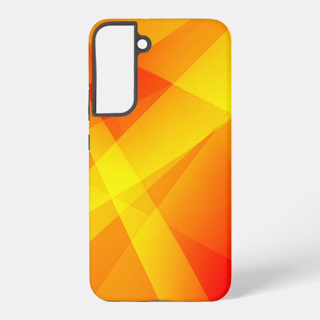 Orange Yellow Geometric Abstract Samsung Galaxy Hülle (Rückseite)