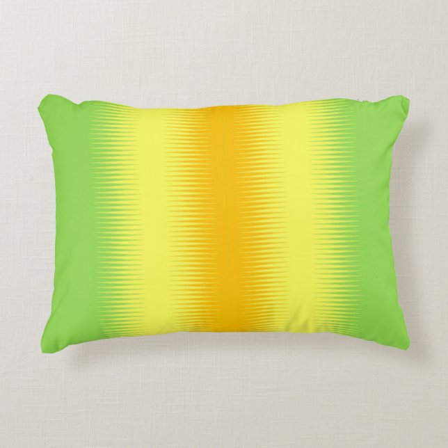 Orange Yellow Green Combo Dekokissen (Vorderseite)