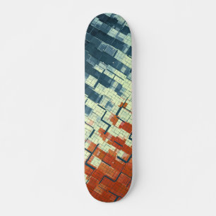 Orange Yellow Navy COOLES Muster Skateboard