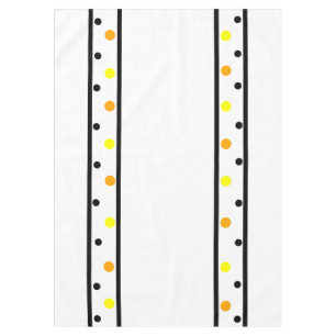 Orange Yellow Polka Dots Tischdecke