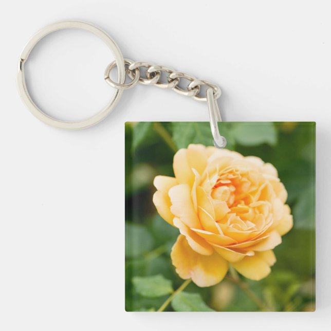 Orange Yellow Rose Schlüsselanhänger (Vorderseite)