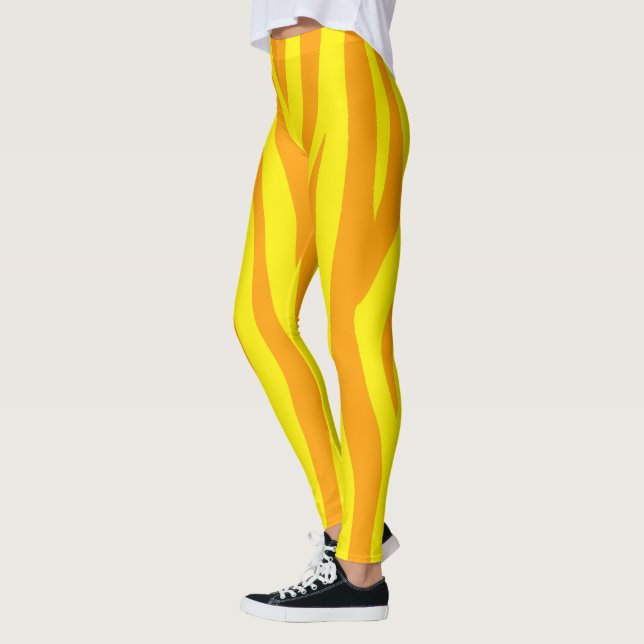 Orange yellow sport Women Leggings (Links)