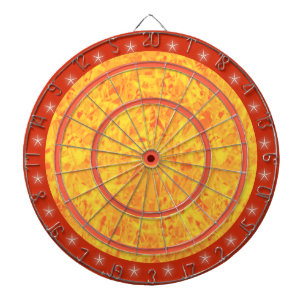Orange/Yellow Star Regulation Dart Board Dartscheibe