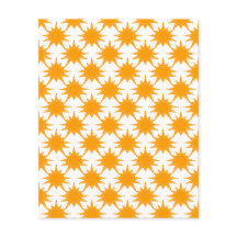 Orange Yellow Sunny Suns Scrapbook Paper
