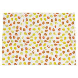 ORANGE & YELLOW WATERCOLOR EASTER GROßE GESCHENKTÜTE