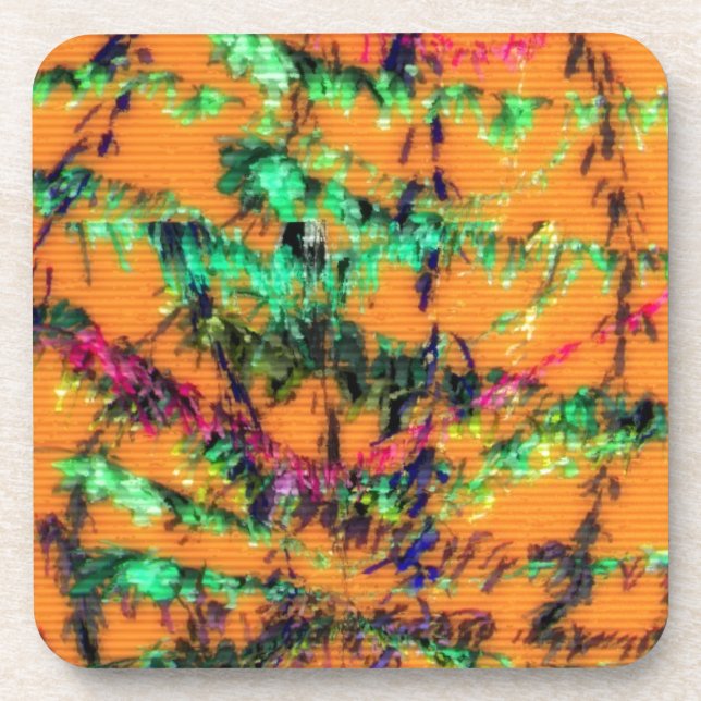 Orange You Glad Getränkeuntersetzer (Vorderseite)