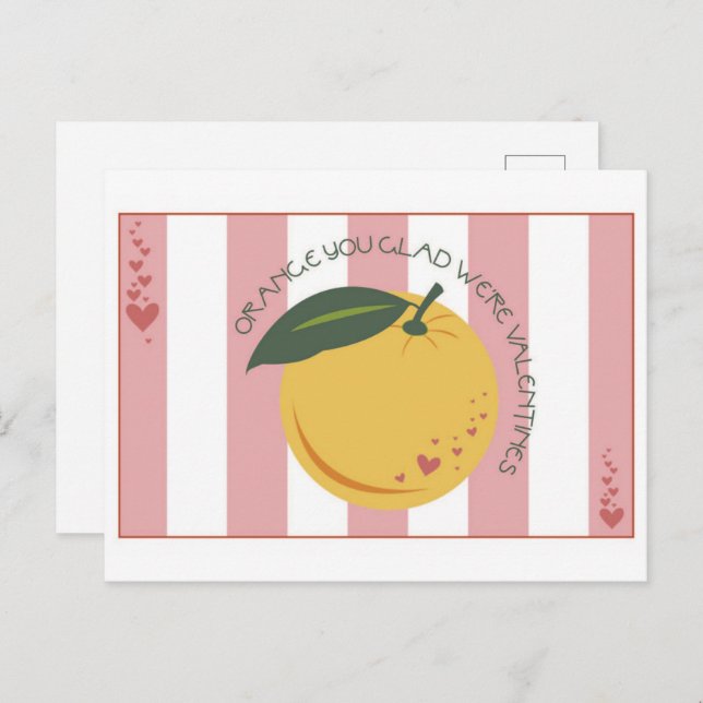 Orange You Glad Postkarte (Vorne/Hinten)