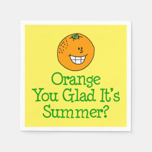 Orange You Glad's Summer Pun Serviette