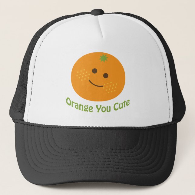Orange You Niedlich Truckerkappe (Vorderseite)