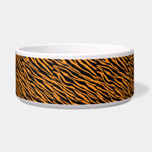 Orange Zebra Striped Napf