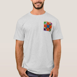 Orange Zerstampfungs-T - Shirt