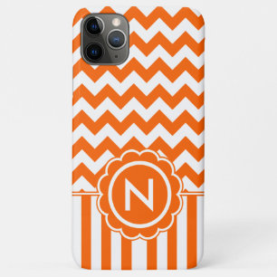 Orange Zickzack-Monogramm Case-Mate iPhone Hülle