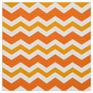 Orange Zig Zag Upholstery Stoffe durch den Garten