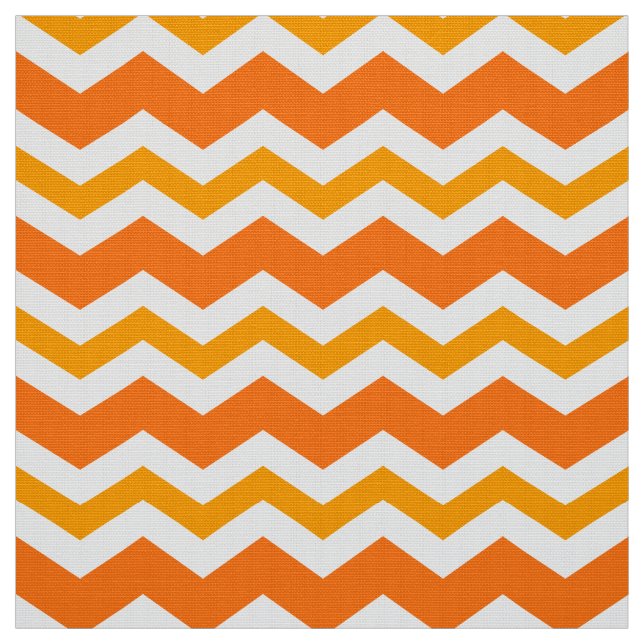 Orange Zig Zag Upholstery Stoffe durch den Garten (Muster)