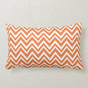 Orange Zigzag Muster Lendenkissen