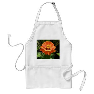 Orange Zinnia Schürze