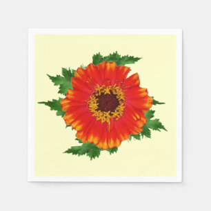 Orange Zinnia Serviette