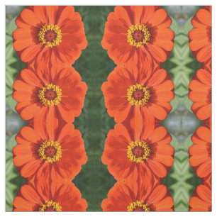 Orange Zinnia Stoff