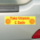 Orange Zitrusfrucht-Autoaufkleber Autoaufkleber (On Car)