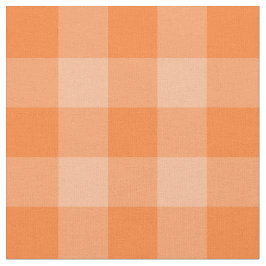 Orange Zwei-Ton Gingham-Muster-Gewebe Stoff