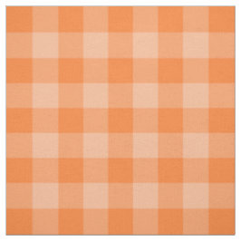 Orange Zwei-Ton Gingham-Muster-Gewebe Stoff