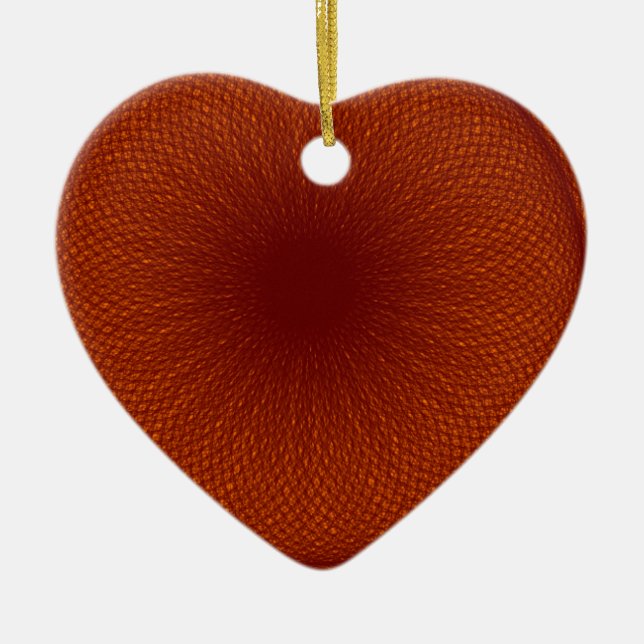 orangebraun Limon Keramik Ornament (Vorne)