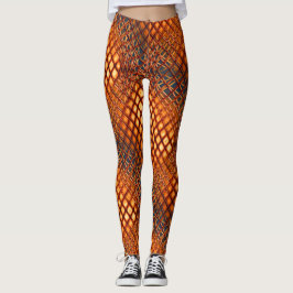 OrangeBrown-Design, das wie ein Jute-Netzwinkel au Leggings