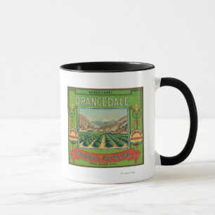 Orangedale Orange LabelRedlands, CA Tasse