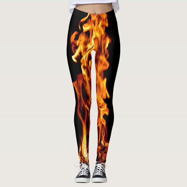 Orangefarben Leggings (Vorderseite)