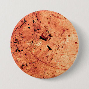 Orangefarbene abstrakte Kunst Button