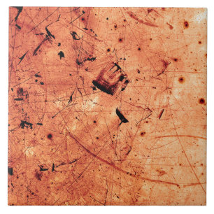 Orangefarbene abstrakte Kunst Fliese