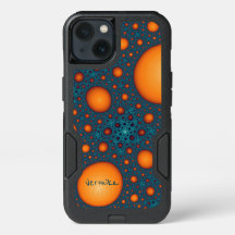 Orangefarbene Blasen