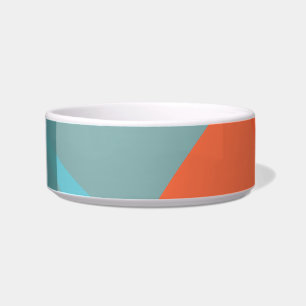 Orangefarbene, blaue, moderne, trendige und Bio Fo Napf