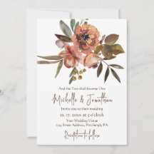 Orangefarbene Blume Grüne Christliche Hochzeit