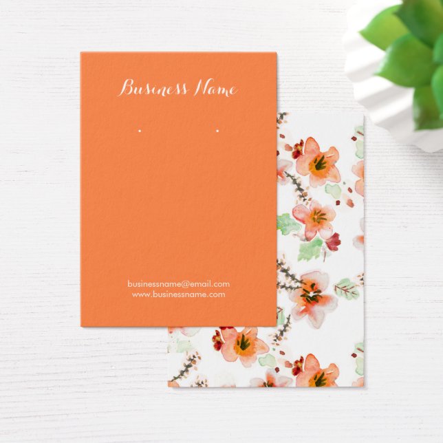 Orangefarbene Blume Hintergrund Orangefarbene Kart (Schreibtisch)