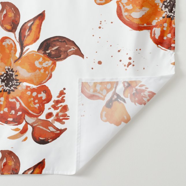 Orangefarbene Blume I Wandteppich (Detail)