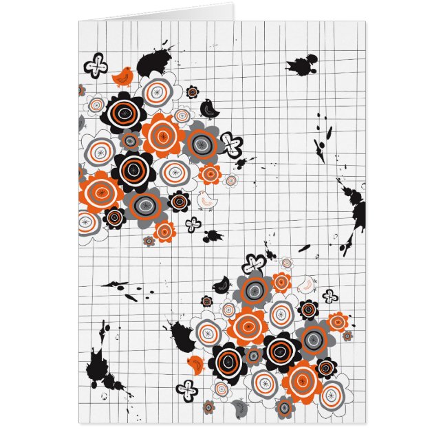 Orangefarbene Blume Kichen Grunge Knöchel Kid (Vorne)