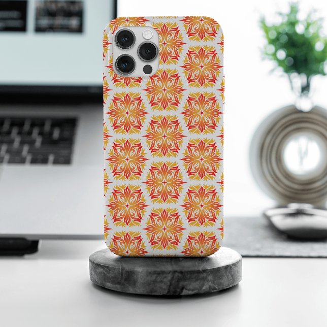 Orangefarbene Blume, Muster von Blume, Muster von  Case-Mate iPhone Hülle (Von Creator hochgeladen)