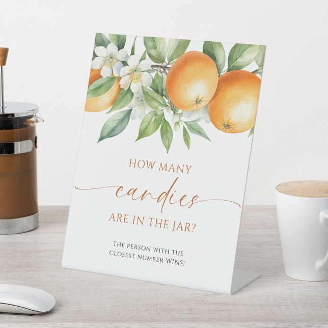 Orangefarbene Blüten wie viele Kanonen sind im Jar Sockelschild (In SItu)