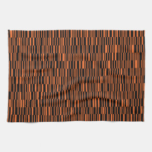 Orangefarbene, coole, trendige, moderne geometrisc geschirrtuch