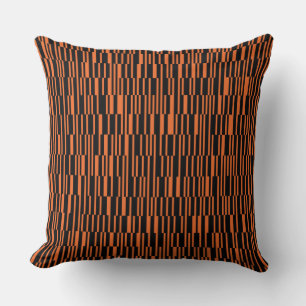 Orangefarbene, coole, trendige, moderne geometrisc kissen