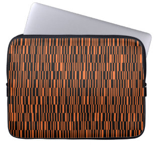 Orangefarbene, coole, trendige, moderne geometrisc laptopschutzhülle